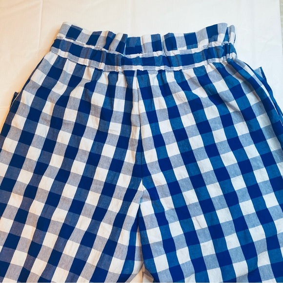 Joie Blue and White Checkered Pants - Picture 4 of 6